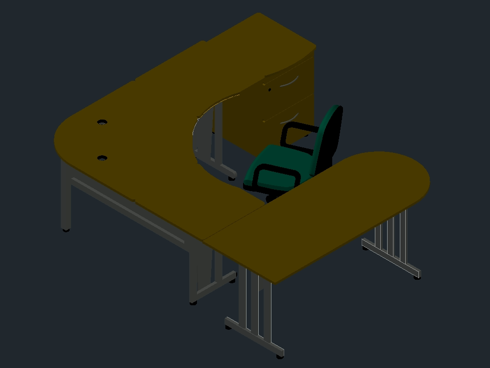 3D-Schreibtisch