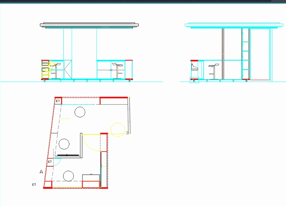 Equipamiento stand en AutoCAD Descargar CAD gratis (140.51 KB