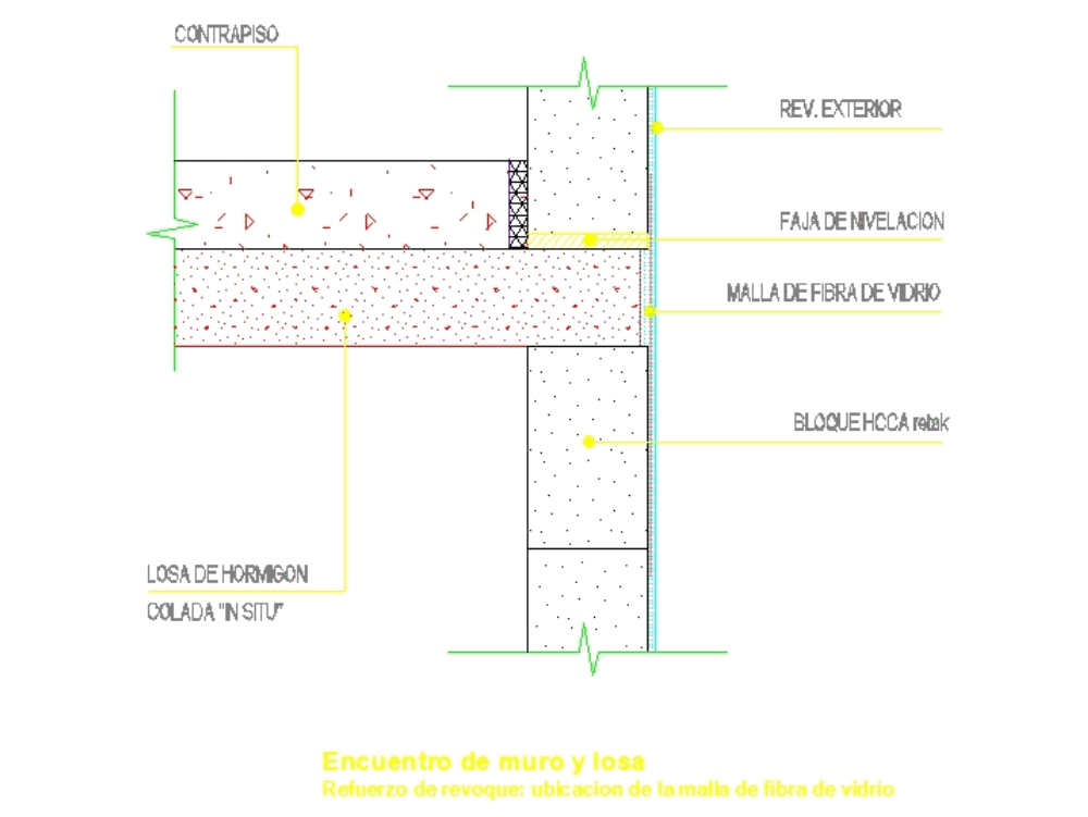 Detalle de apoyo de techo y encuentro de muro y losa (59.25 KB) Bibliocad