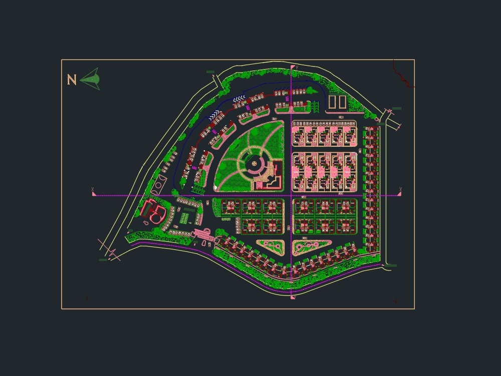 Housing Master Plan Dwg Plan For Autocad Designs Cad Sexiezpicz Web Porn