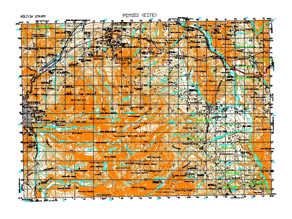 Carta topográfica - guayaquil em PDF, CAD (4.65 MB)