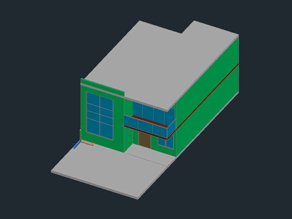 3D einfaches Haus