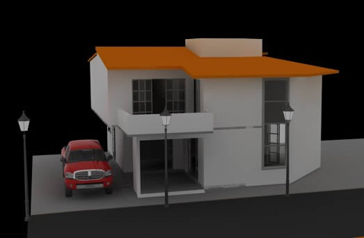 Render houses and rooms