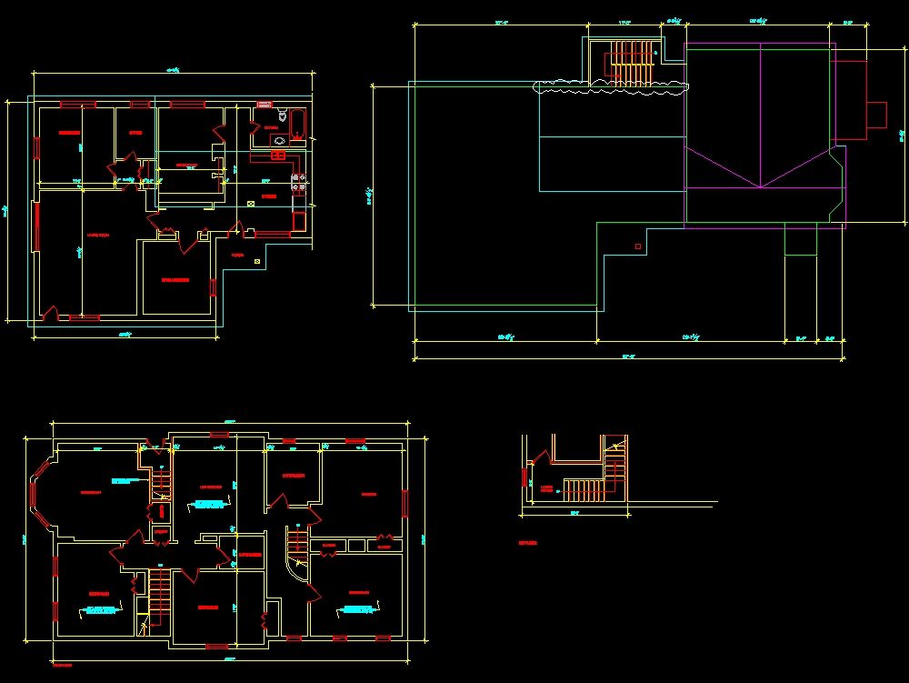 Residential building layout in AutoCAD CAD 381 83 KB 
