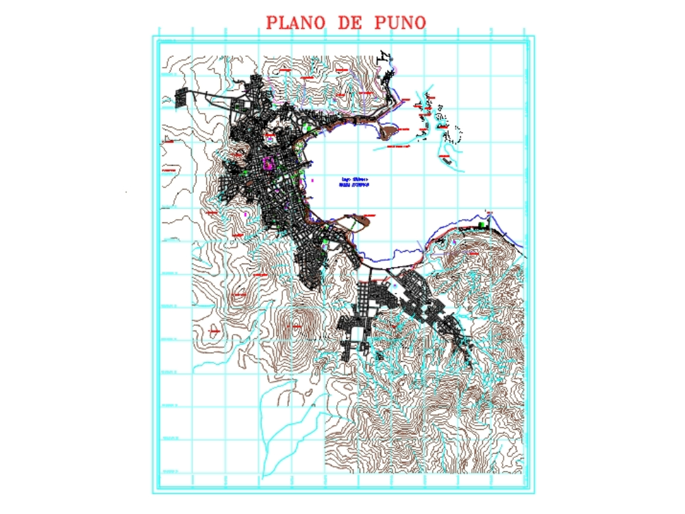 Puno map - Peru