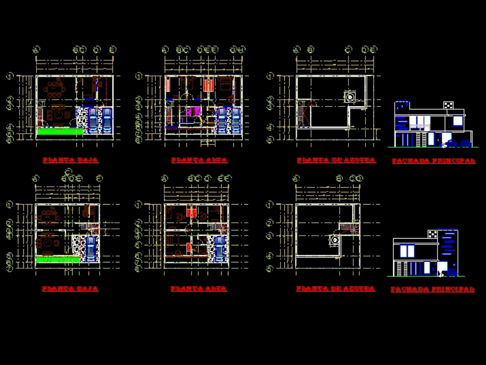 Tipologías de viviendas unifamiliares de dos niveles