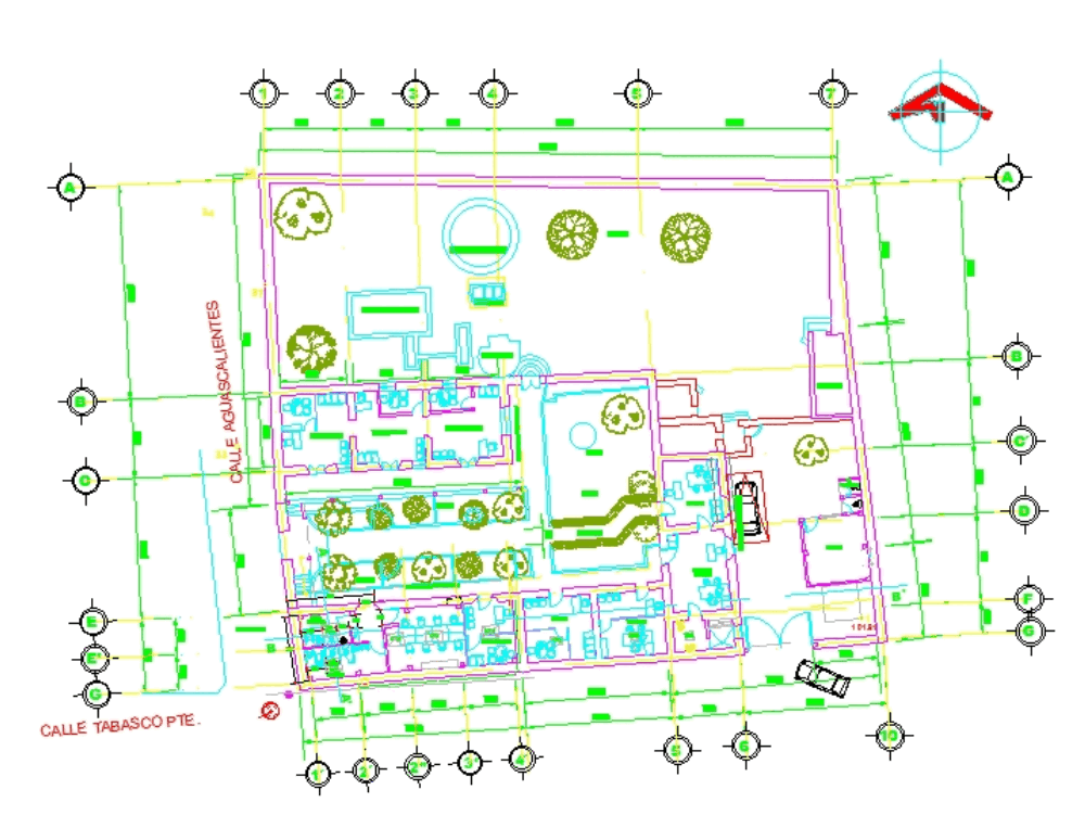 Casona Hecha A Base De Mampostería En AutoCAD | CAD (1.24 MB) | Bibliocad