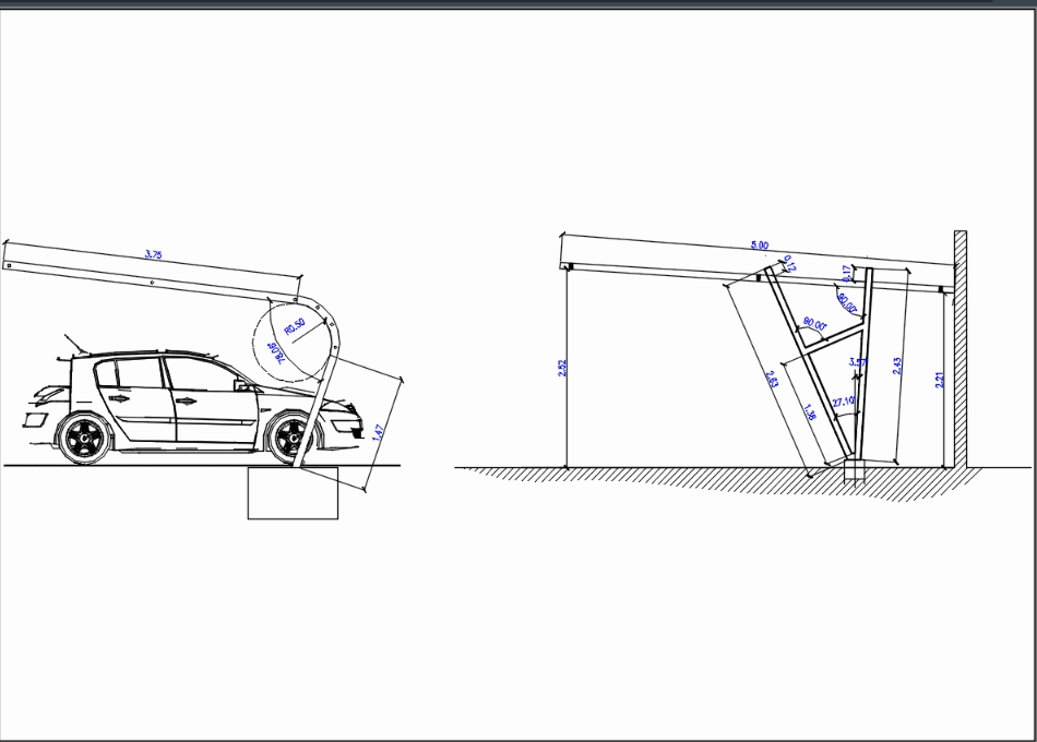 Detalle herreria cubierta estacionamiento (221.55 KB) | Bibliocad