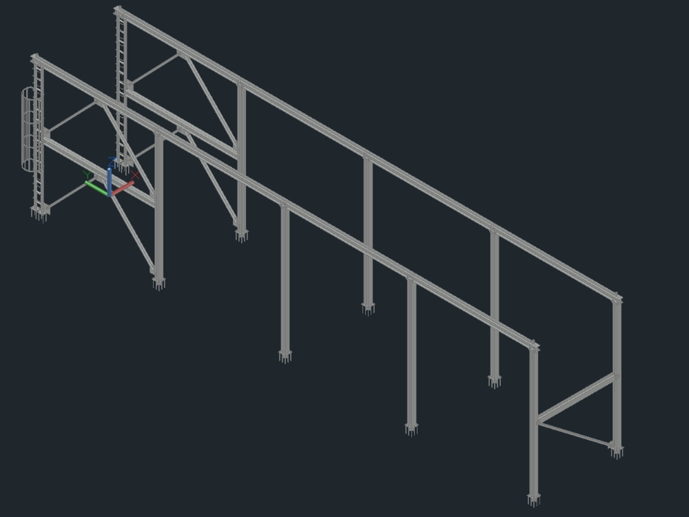 Overhead crane structure