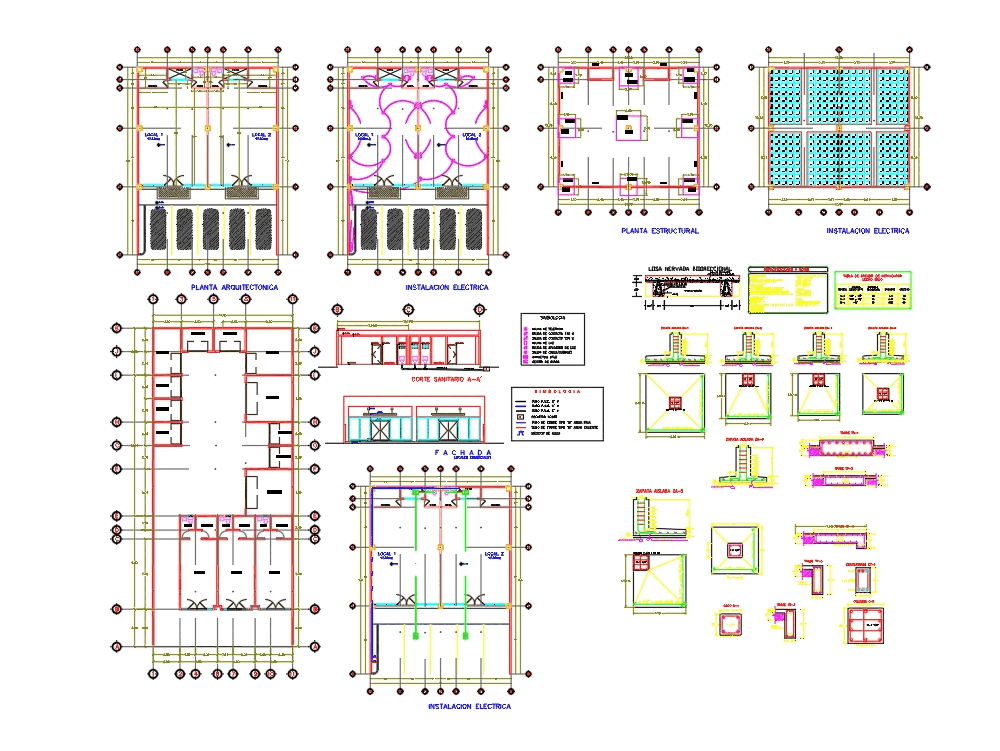 Constructive details commercial local (409.54 KB) | Bibliocad