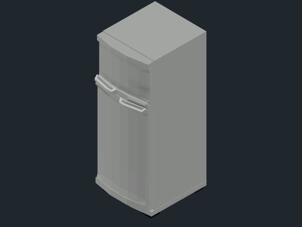 Réfrigérateur avec congélateur 3D