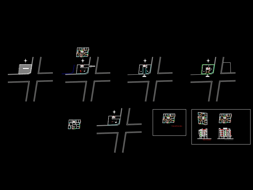 Residential multi - storey building in AutoCAD | CAD (696 