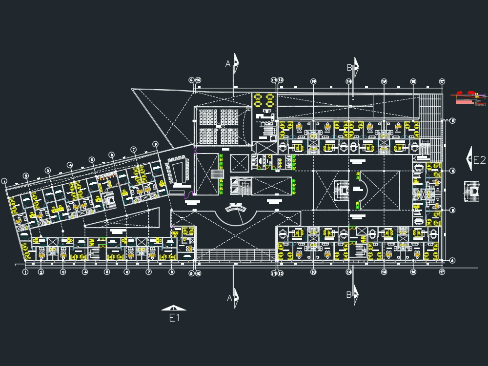 Planos De Oficinas En Dwg Autocad Oficinas Bancos Y Administraci N D