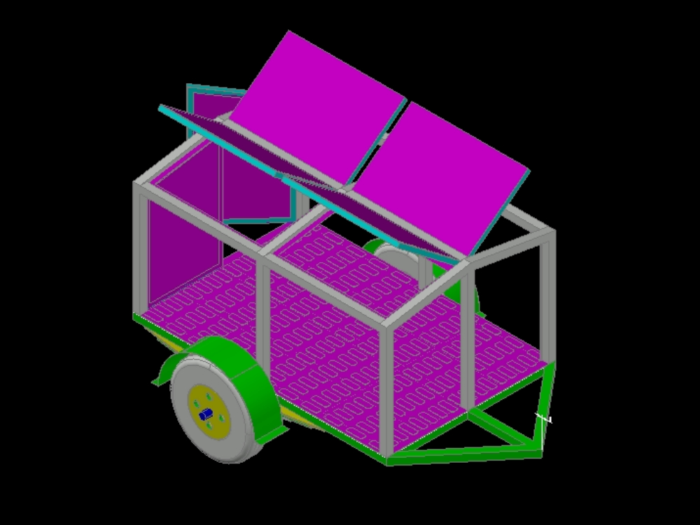 Hospital waste collector in 3d