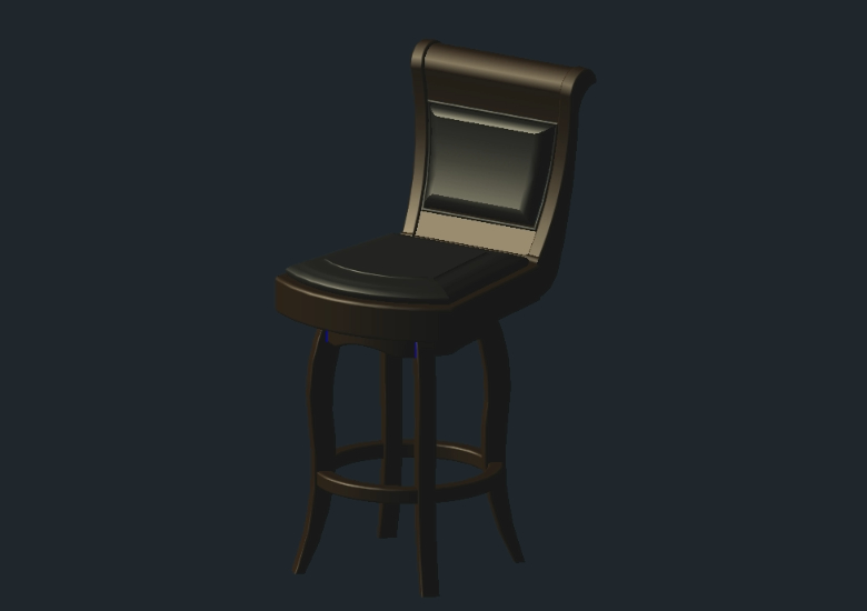 Bar chair in AutoCAD | CAD download (882.68 KB) | Bibliocad