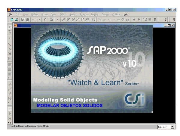 MODELING SOLID OBJECTS sap - 2000
