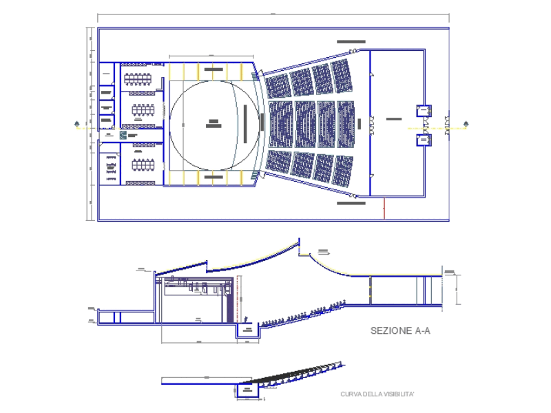 Auditorium in AutoCAD | CAD download (610.57 KB) | Bibliocad electrical plan cad 