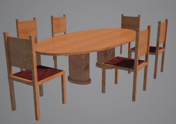 Chaises de meubles de salle à manger
