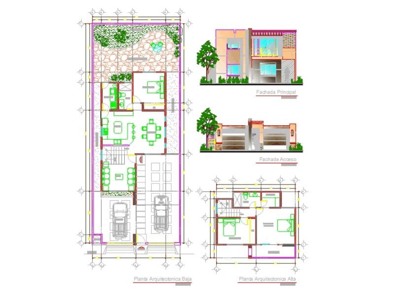 Level Plan Of A House In AutoCAD Download CAD Free 2 34 MB Bibliocad