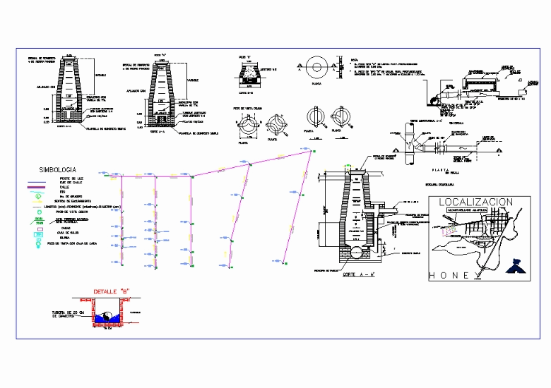 Alcantarillado Sanitario En Autocad Descargar Cad 871 15 Kb Bibliocad