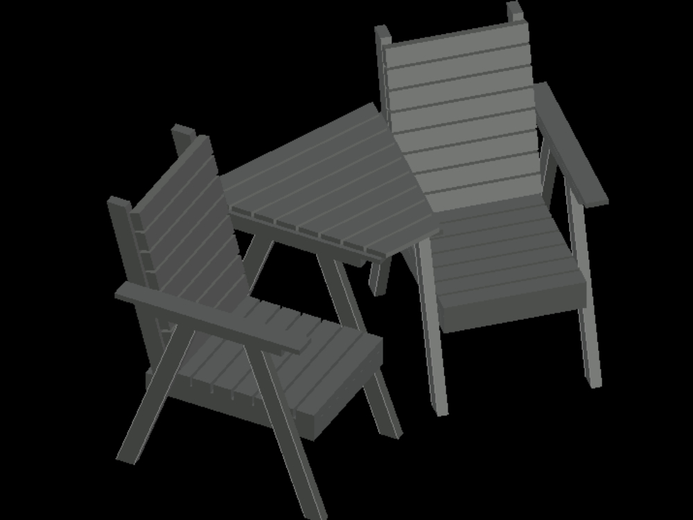 3D companion garden chair