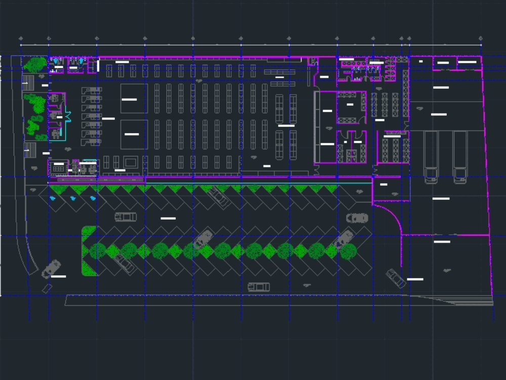 Super market in AutoCAD | Download CAD free (509.76 KB ... hvac drawing symbols free 