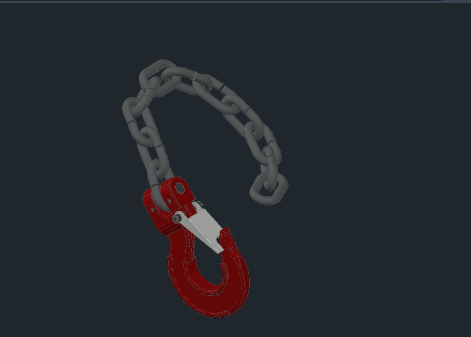 Eslabón de cadena 3D