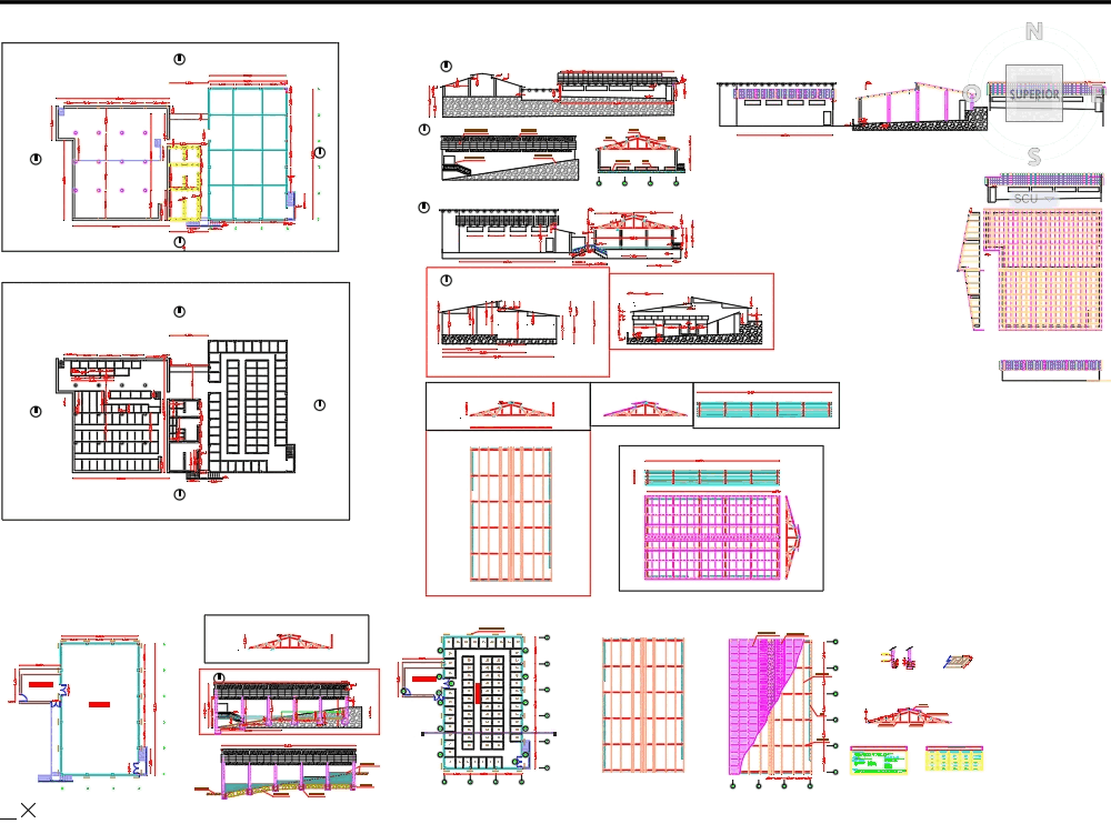 Warehouse in AutoCAD Download CAD free 826 94 KB 