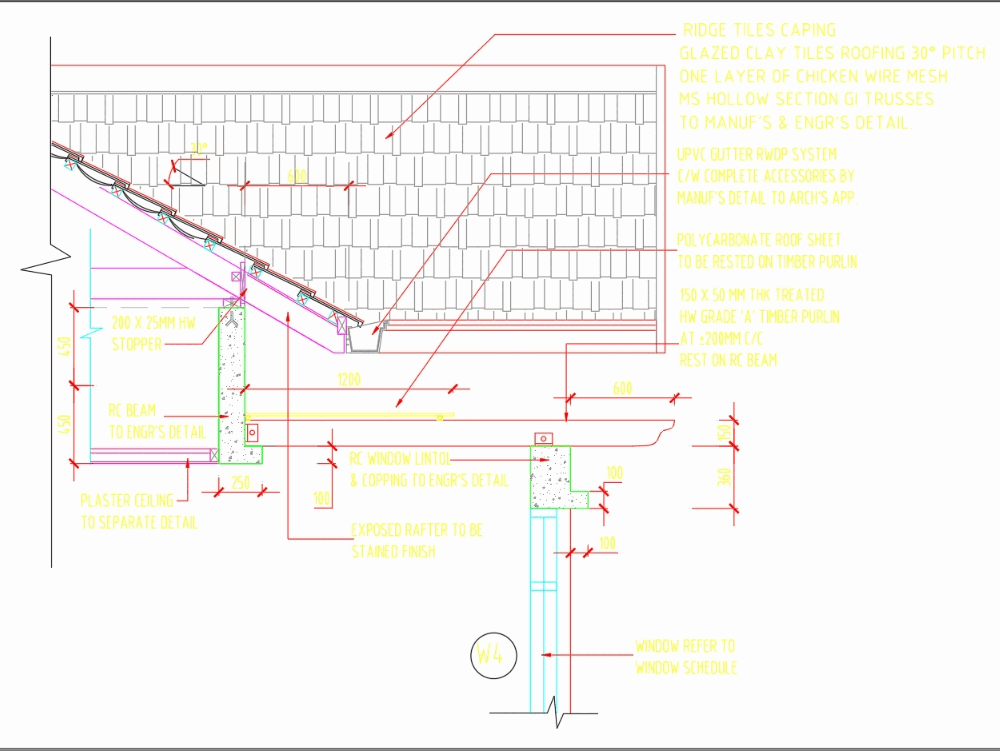 Roof Detail In Autocad Cad, Corrugated Metal Roof Details Dwg
