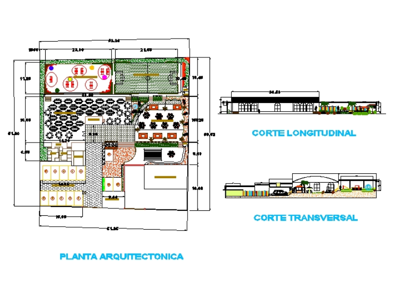 Salão de festas em AutoCAD, Baixar CAD Grátis (4.78 MB)