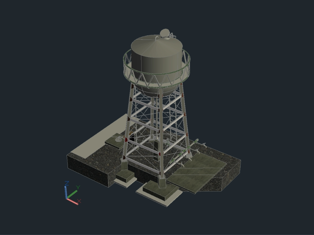 Water reservoir tank 2019, 3D CAD Model Library