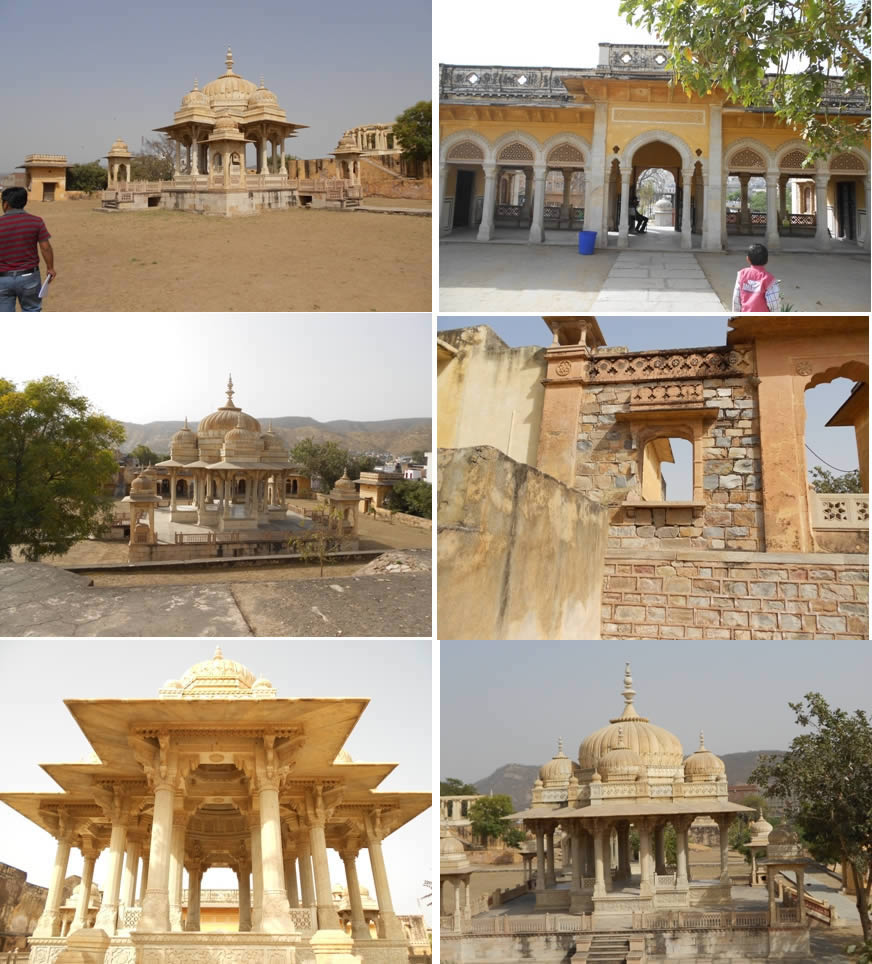 Kenotaphs des Maharani - Kammer Jaipur, Indien