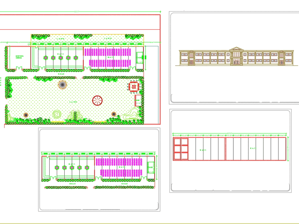 Banquet Hall Plan Dwg Free Download