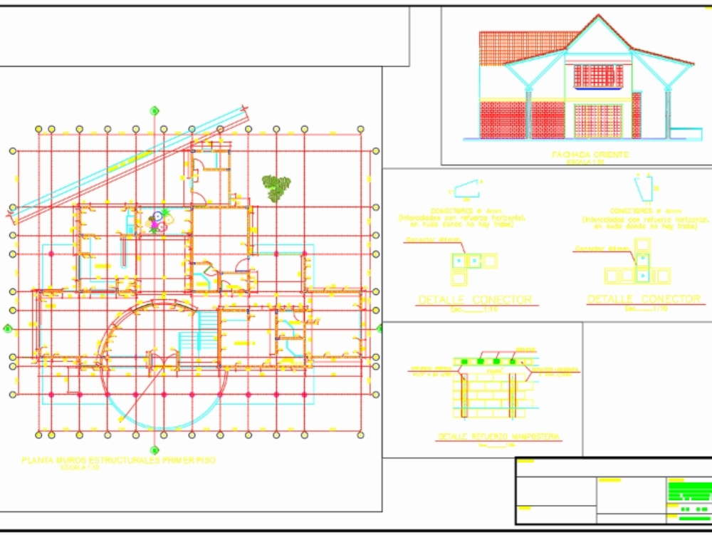 Planos estructurales casa campestre
