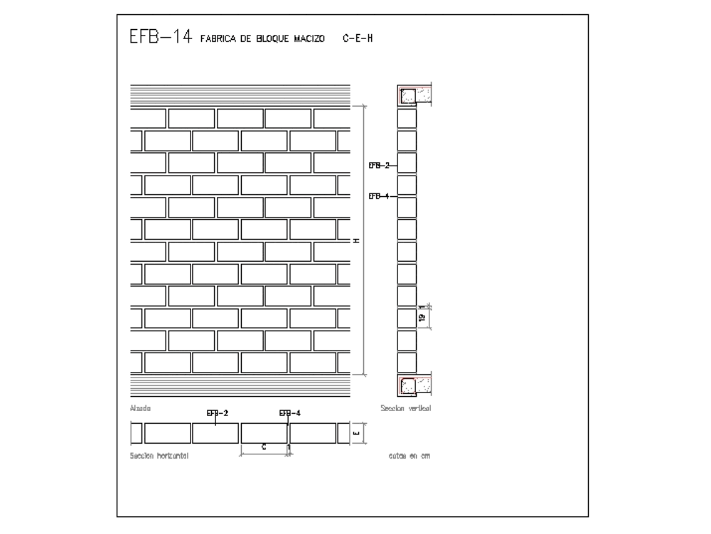 Detalles Muros De Mamposteria En Autocad Cad 39016 Kb Bibliocad 3905