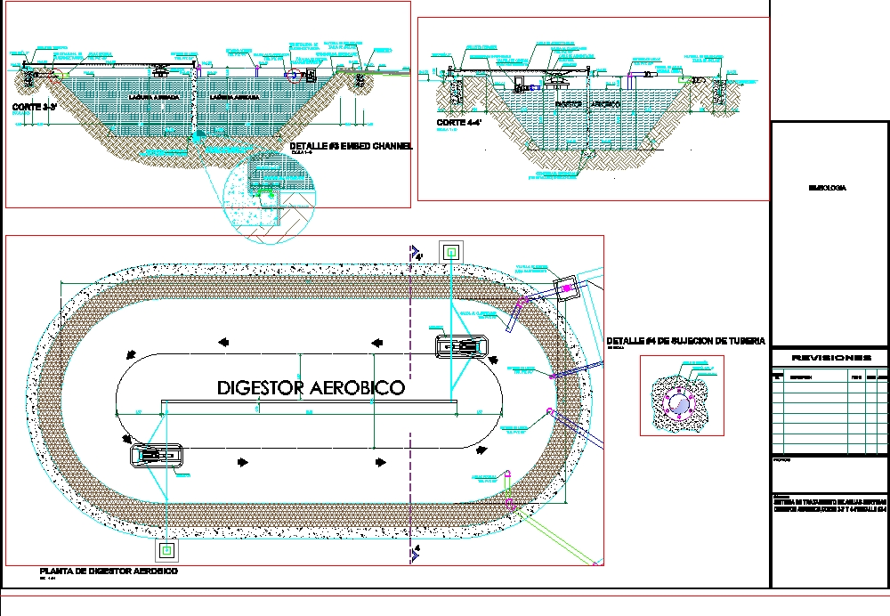 Aerobic domestic wastewater treatment plant
