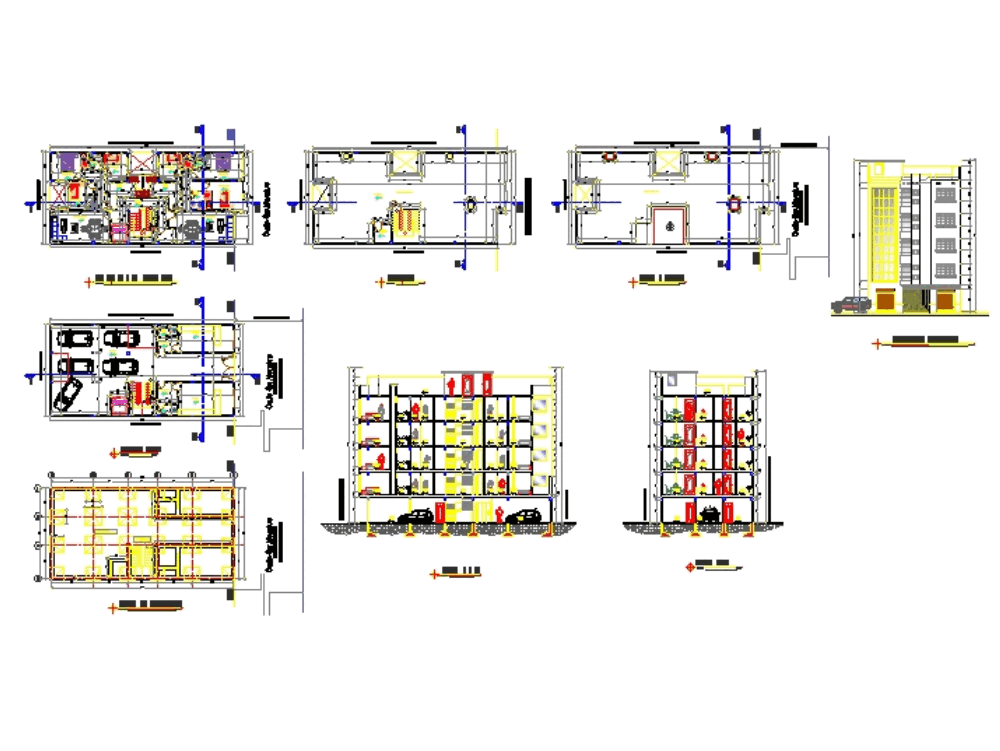 Edificio de departamentos en AutoCAD | Descargar CAD ...