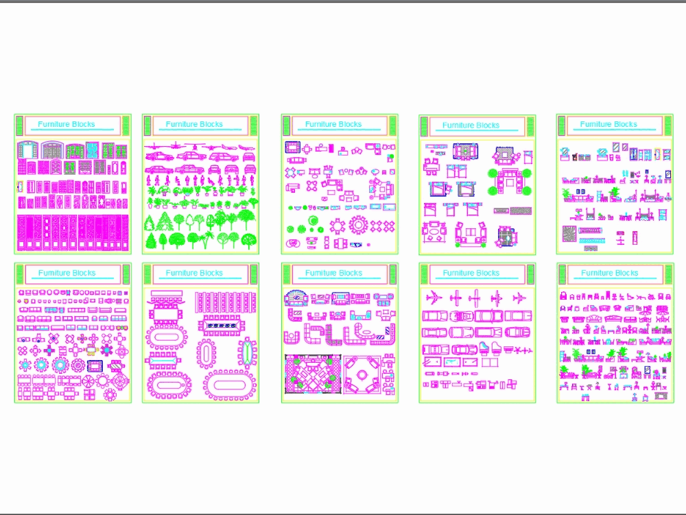 Dwg Furniture Blocks