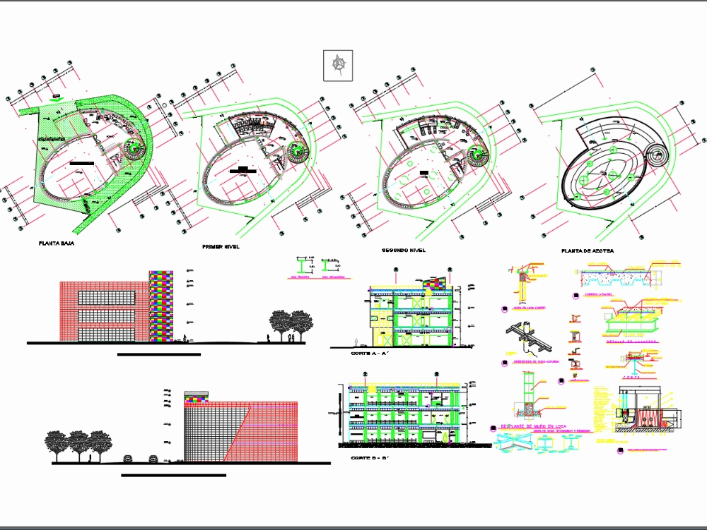 Salão de dança em AutoCAD, Baixar CAD Grátis (1.3 MB)