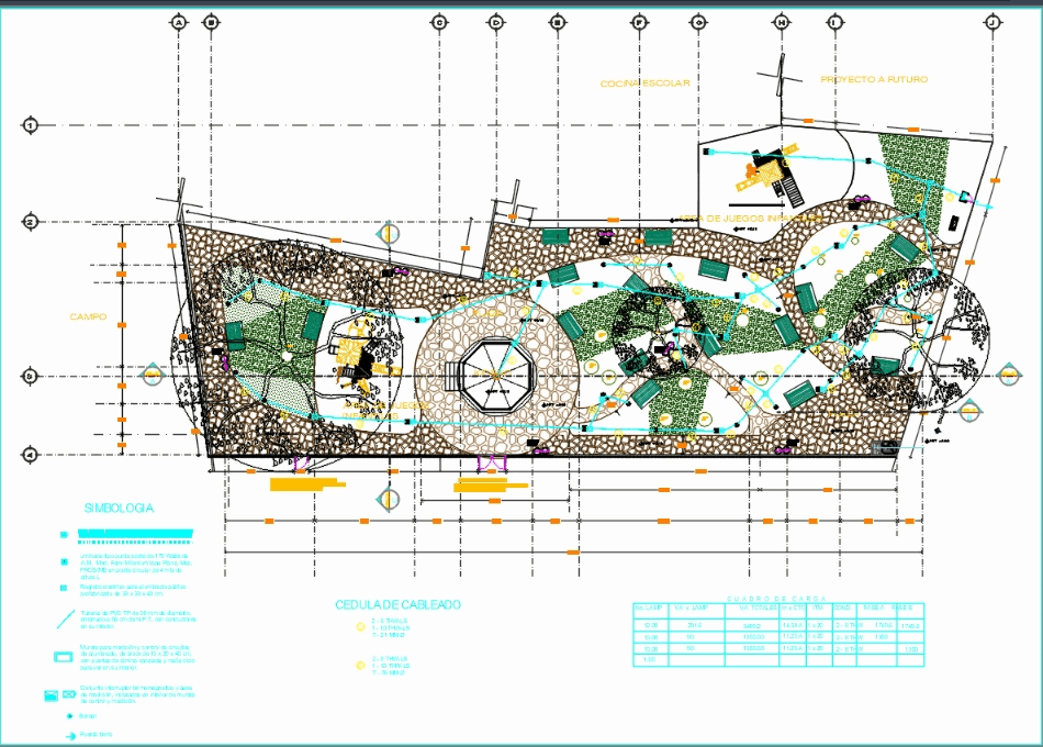 Park project in AutoCAD | Download CAD free (334.85 KB ... villa electrical plan 