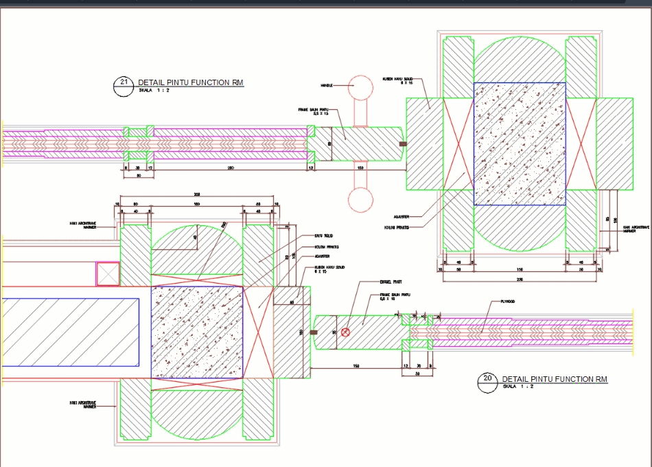 Menarik Detail  Pintu  Lipat  Dwg  Pondasi Beton Pondasi Beton