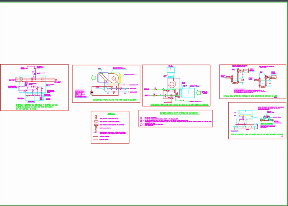 Air handling unit in AutoCAD | CAD download (101.76 KB ... fan coil wiring diagram 