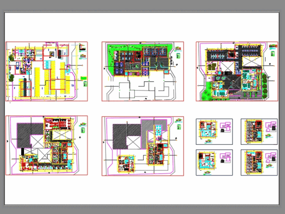 Project shopping center in AutoCAD | Download CAD free (4.5 MB) | Bibliocad