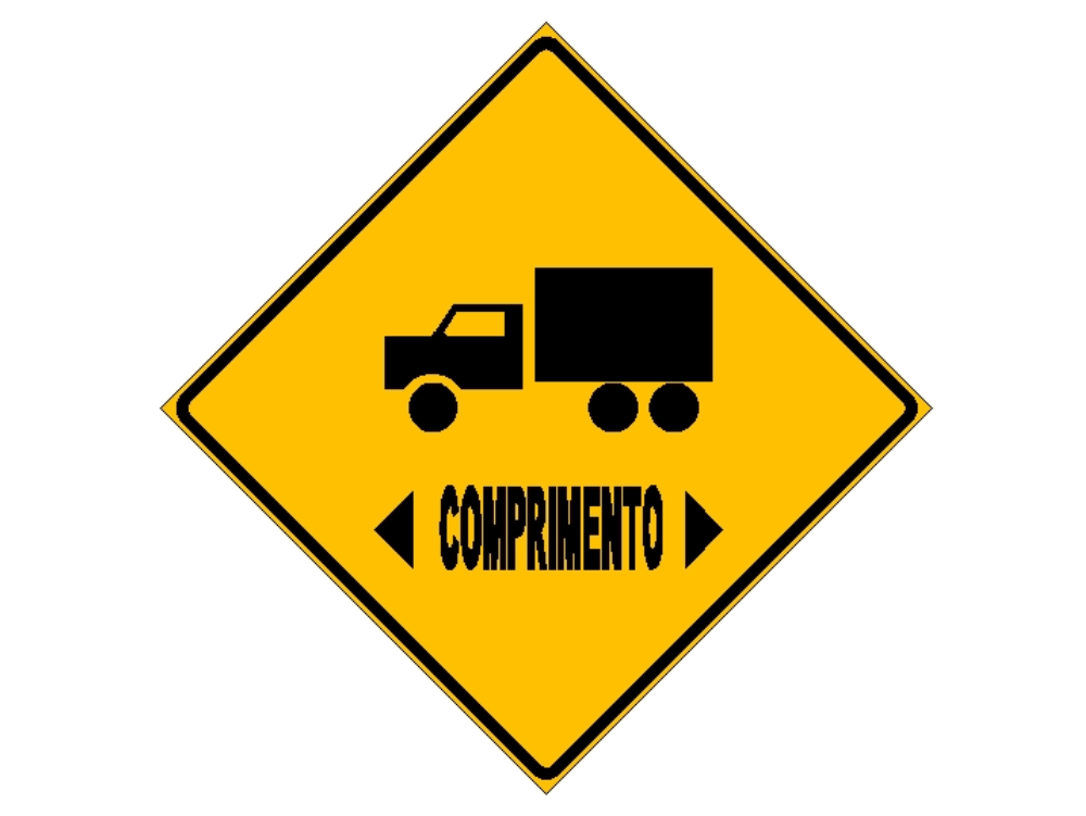 Verkehrszeichen und Symbole, Vorsicht, Warnung - Brasilien