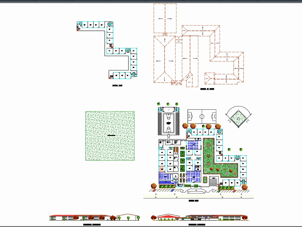 School design in AutoCAD CAD download (1 MB) Bibliocad