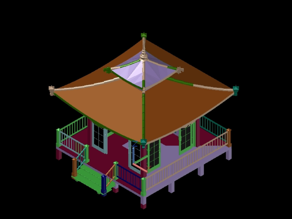 Casa de té  3D