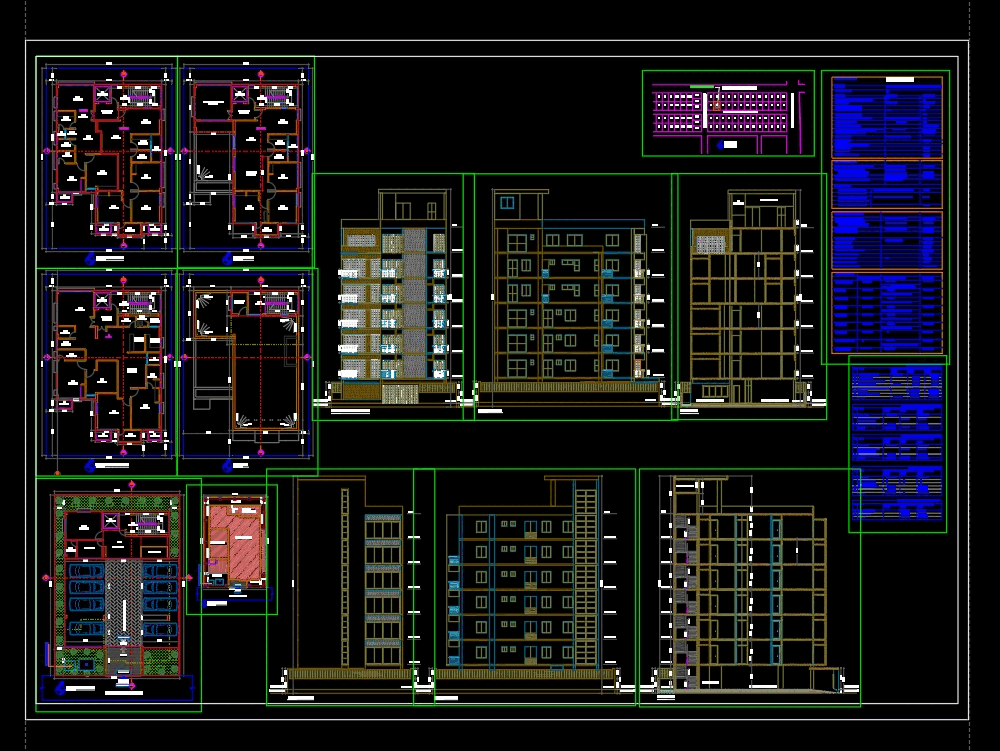 Residential building in AutoCAD CAD download 7 8 MB 