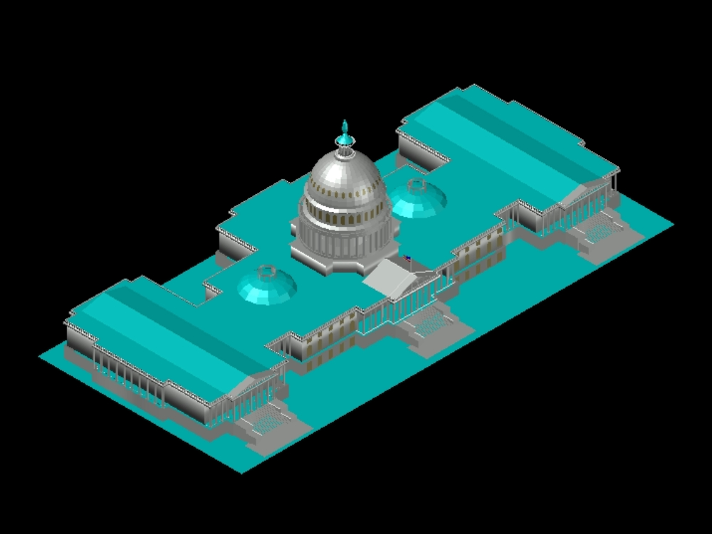 Washington Capitol in 3D.