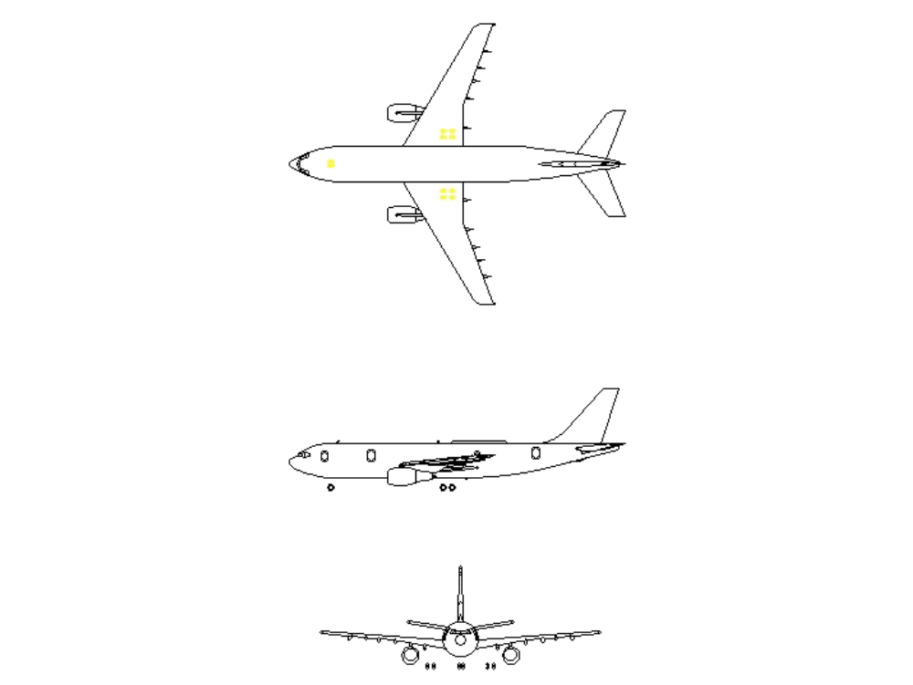 Aircraft Drawings, Actual Dimensions--a320, B747, B757, B777 (223.96 KB ...