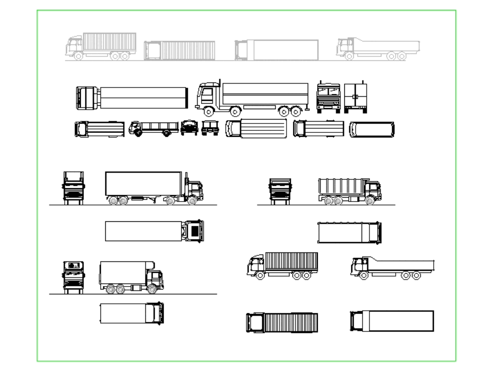 Trucks - - Garbage Service, Tractors